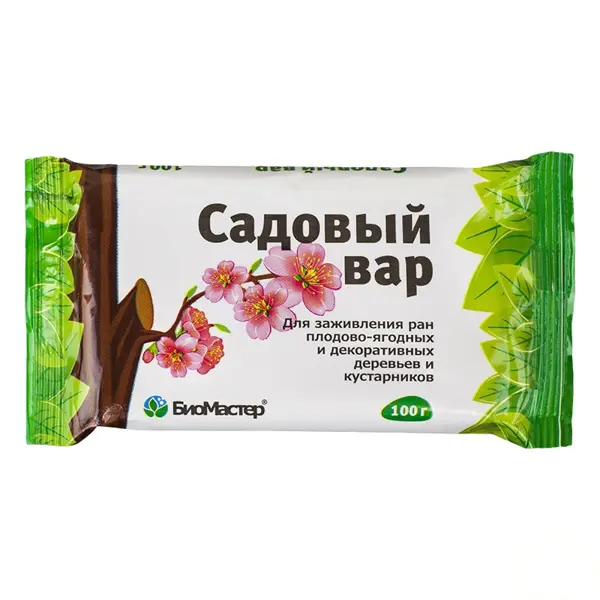 Вар садовый для заживления ран деревьев и кустарников после их обрезки или прививки «Био Мастер»