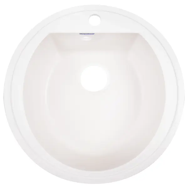 Мойка для кухни врезная Granfest Rondo GF-R 50x50 см глубина чаши 19 см мрамор цвет белый