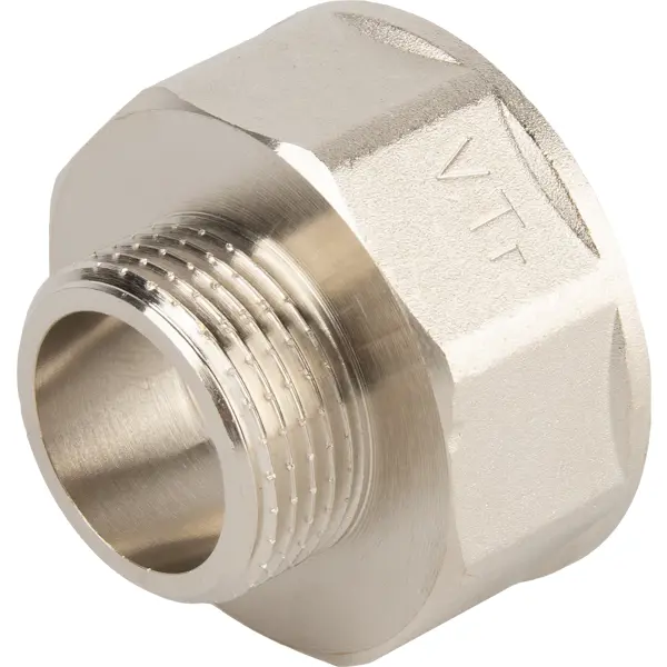 Переходник Valtec 1 1/2"x1" ВР-НР мм никелированная латунь S59210806