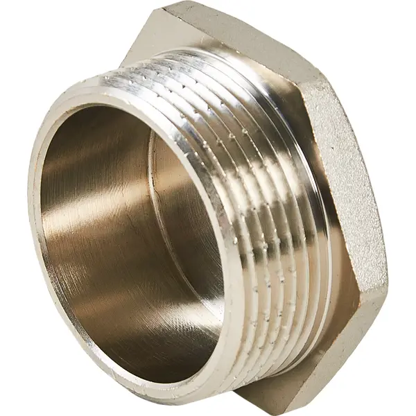 Заглушка Valtec 1 1/2" НР мм никелированная латунь S58310008