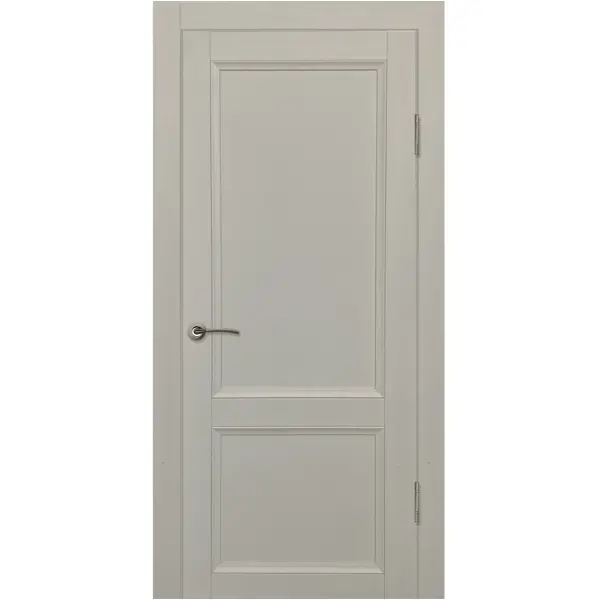 Комплект двери Рондо глухая 80x200 см Hardflex цвет серый жемчуг без доборов
