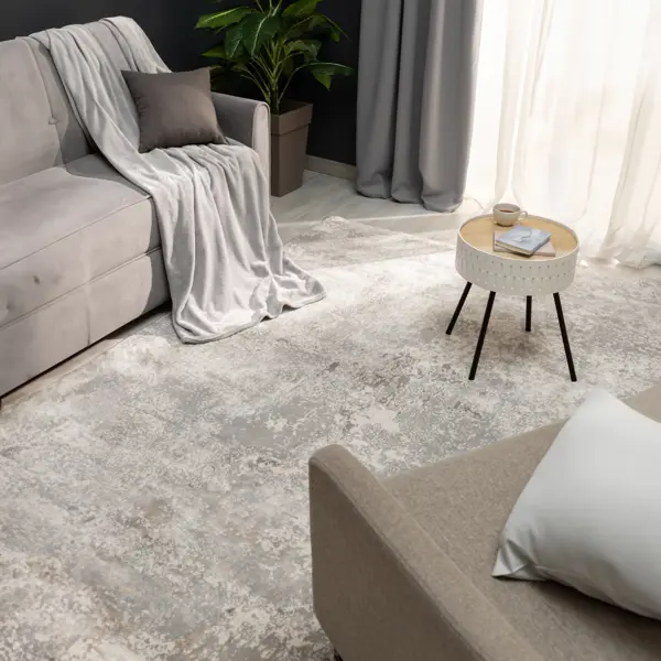 Ковер полипропилен Лакшери 83005_328 100x200 см цвет серый