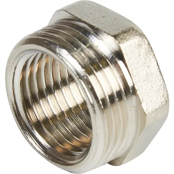 Футорка Valfex 3/4"x1/2" ВР-НР мм никелированная латунь VF.581.N.034.012.BIR