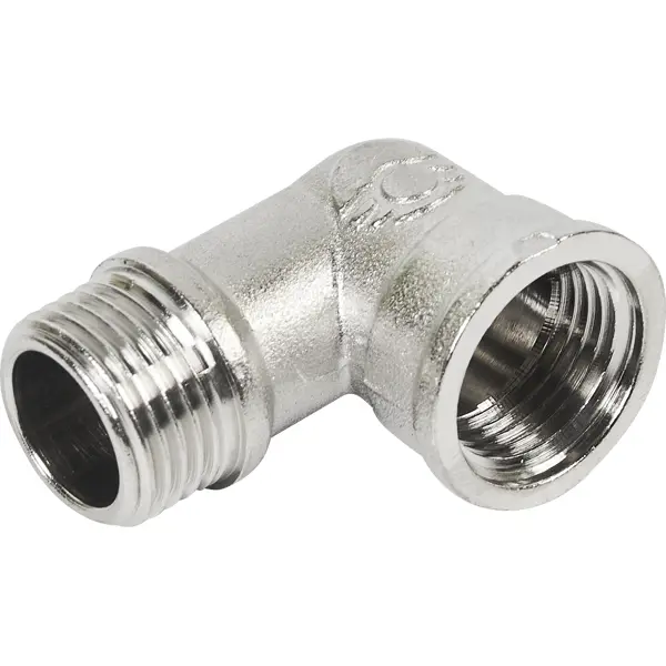 Угол 90° Valfex 1/2" ВР-НР мм никелированная латунь VF.092.N.012.BIR