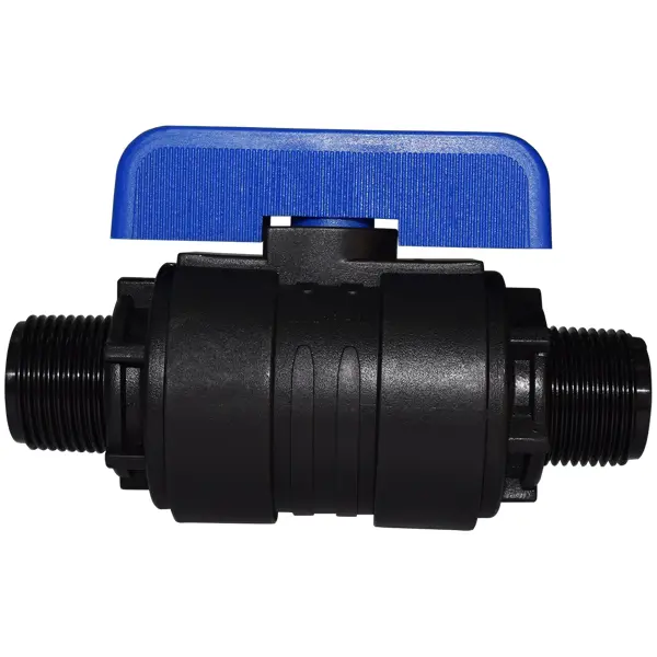 Кран шаровой прямой Valfex DN15 PN16 1/2" НР полипропилен ручка бабочка