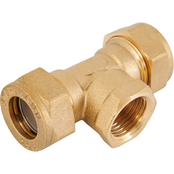 Тройник комбинированный Stahlmann 15x1/2"x15 мм ВР латунь