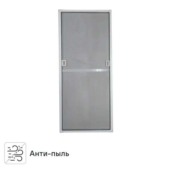 Рамочная москитная сетка 55x54 см к окну ПВХ 65x60 см белая