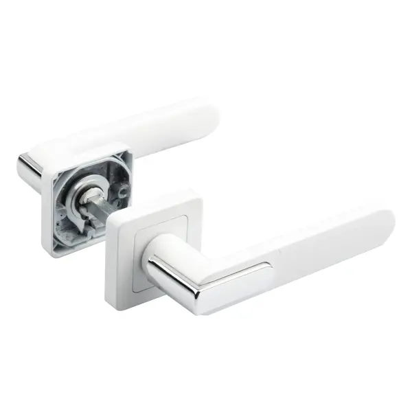 Дверные ручки Armex H-22129-А-WM/CR без запирания цвет матовый белый
