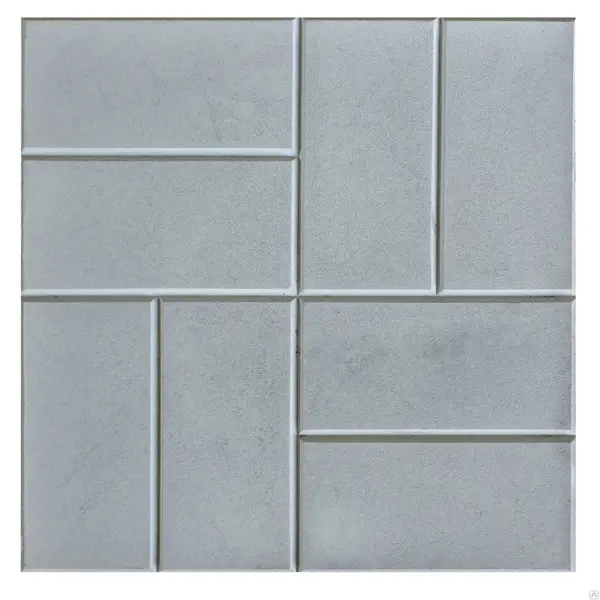 Плитка тротуарная 8 Кирпичей 300x300x30 мм цвет серый