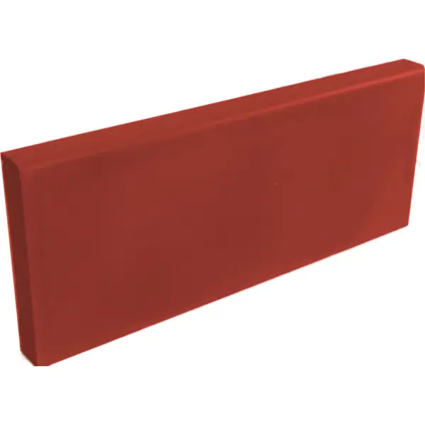 Бордюр садовый 500x210x35 мм цвет красный