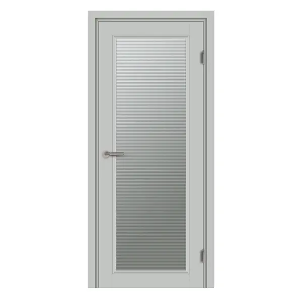 Комплект двери Лион со стеклом 70x200 см Hardflex цвет серый жемчуг без доборов