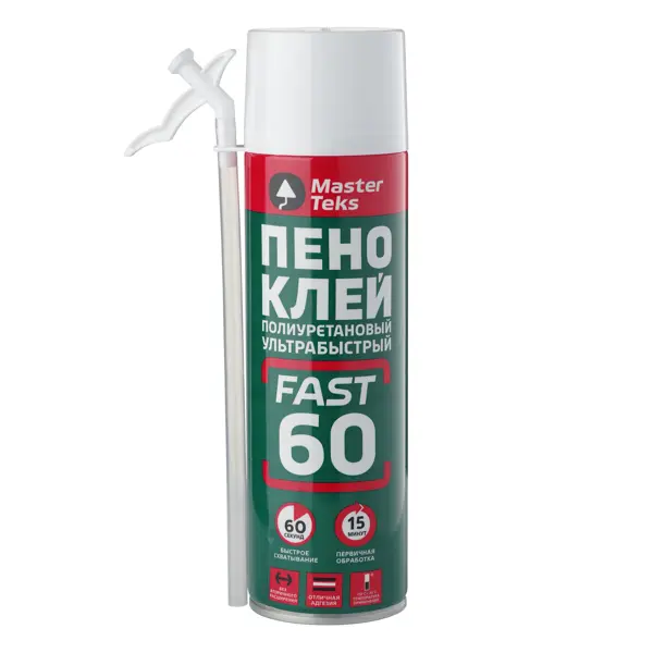 Клей-пена бытовая Masterteks ультрабыстросохнущая всесезонная 350 мл
