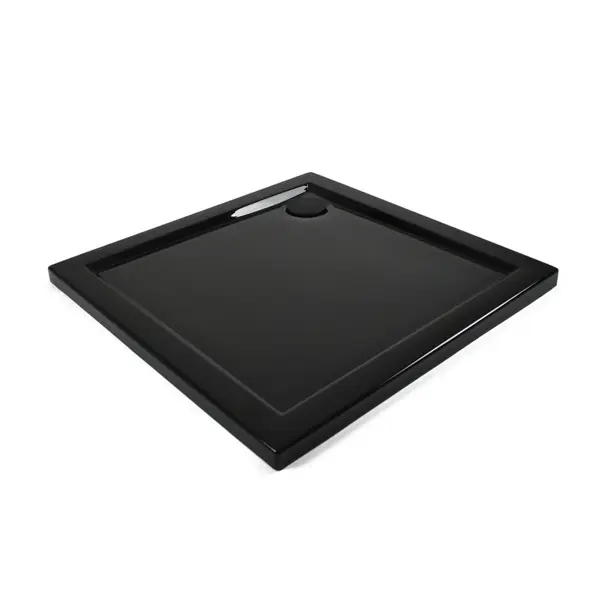 Душевой поддон Metakam Apart Black квадратный акриловый 100x100 см сифон в комплекте