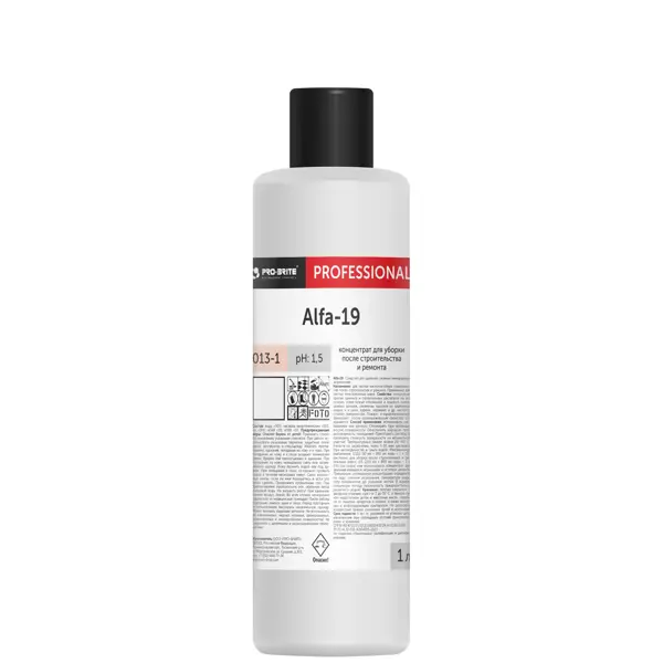 Концентрат для уборки после строительства и ремонта Pro-Brite Alfa-19 1 л
