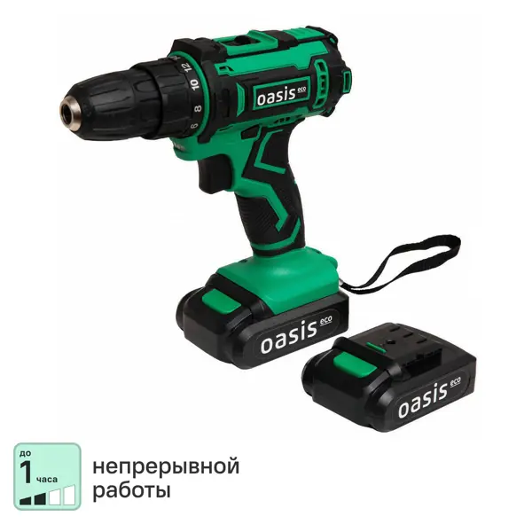 Дрель-шуруповерт аккумуляторная Oasis Eco ASB-18S