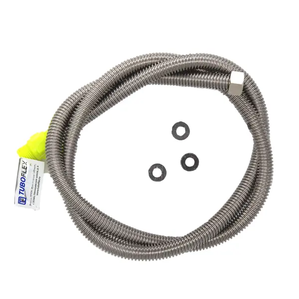 Подводка газовая сильфонная диэлектрическая Tuboflex 1/2" ВР 200 см нержавеющая сталь