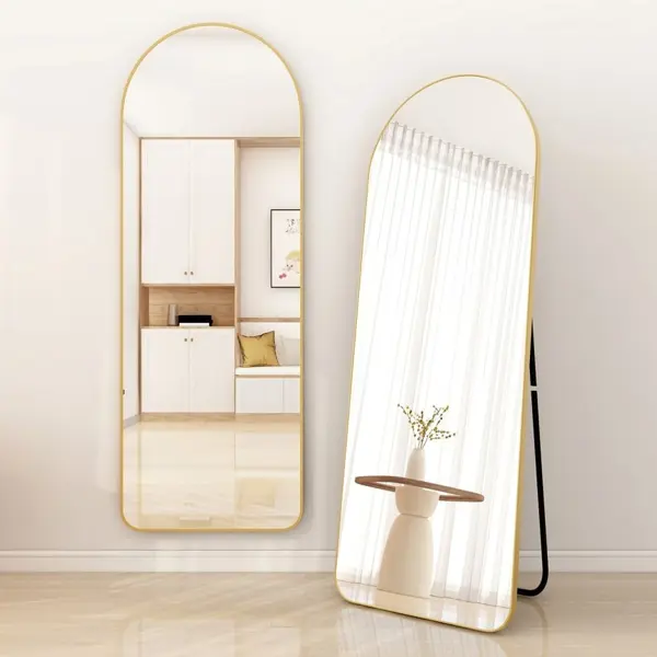 Зеркало декоративное A+T Home Decor арочное 50x160 см металл цвет золотистый