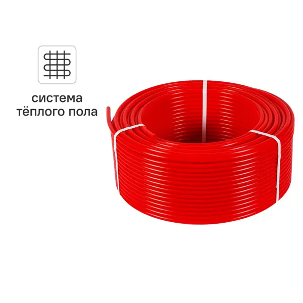 Труба из сшитого полиэтилена для системы теплого пола Ростерм PE-Xa EVOH 16x2.0 мм PN6 бухта 400 м красный