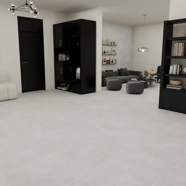 Керамогранит Duna Cemento Perla 60x60 матовый цвет серый 1.44 м²