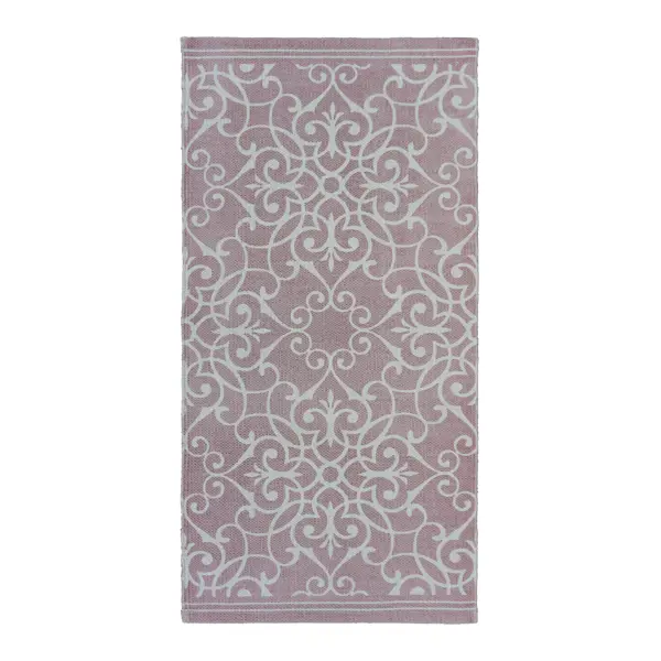 Ковер KREAFORTA Lessa 60x120 см хлопок цвет розовый