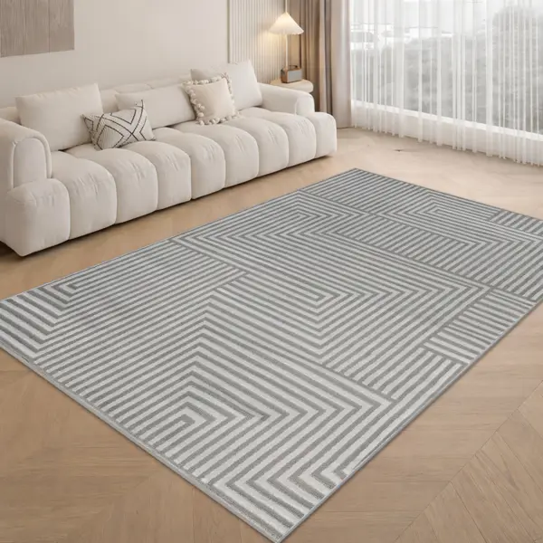 Ковер Rimma Light 80x150 см полипропилен 40654F цвет белый/бежевый