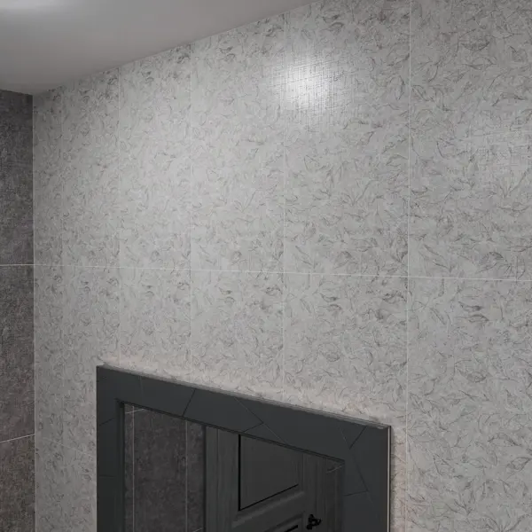 Настенная плитка Axima Лац Флора 30x60 см 1.62 м² матовая цвет светло-серый