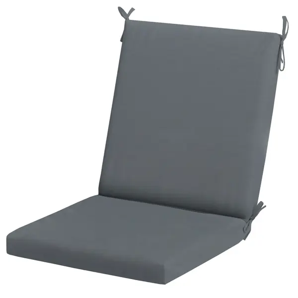 Подушка для стула со спинкой Seasons Модерн 45x110 см цвет серый