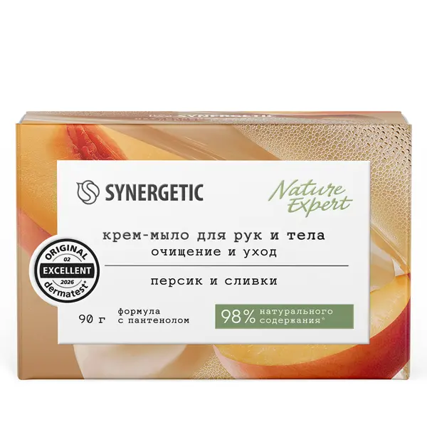 Мыло Synergetic Персик и сливки 90 г