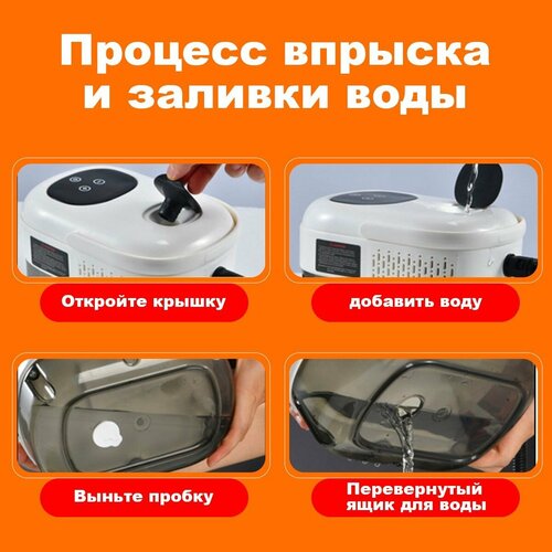 Пароочиститель для дома ZIKA/2500 Вт/6 насадок/с сенсорным экраном