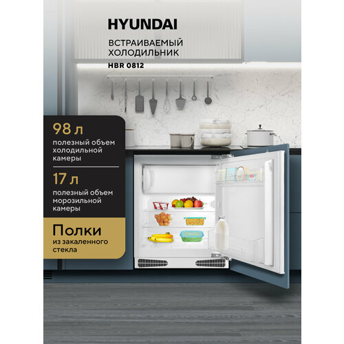 Холодильник Hyundai HBR 0812 белый