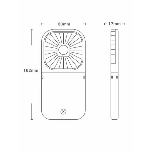 Портативный вентилятор-повербанк 2в1 3000mAh (F30 pro)