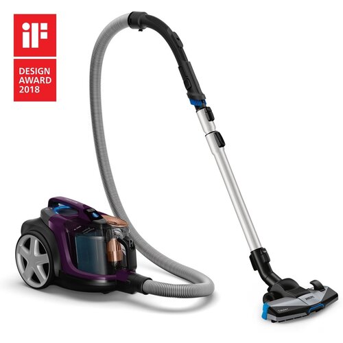 Пылесос Philips FC9734 PowerPro Expert черный/фиолетовый Ростест (EAC)