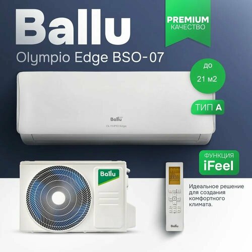 Сплит-система Ballu Olympio Edge BSO-07HN8_22Y (завод Midea