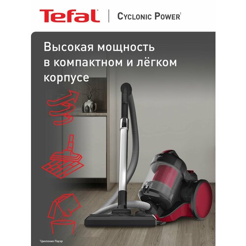 Пылесос с контейнером Tefal Cyclonic Power TW1923RH