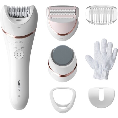Эпилятор Philips BRE730 Epilator Series 8000 300 мм белый