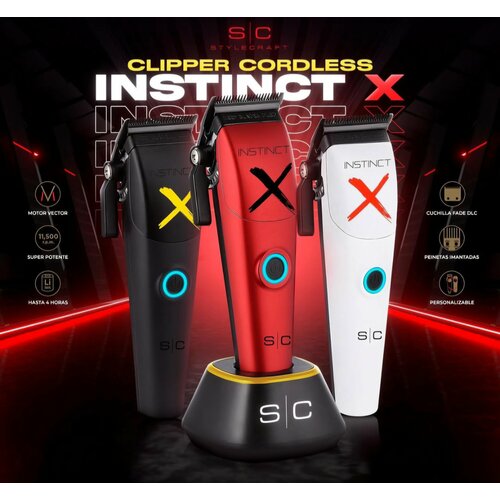 STYLECRAFT INSTINCT X профессиональная машинка для стрижки волос С двигателем VECTOR И интуитивно понятным контролем крутящего момента