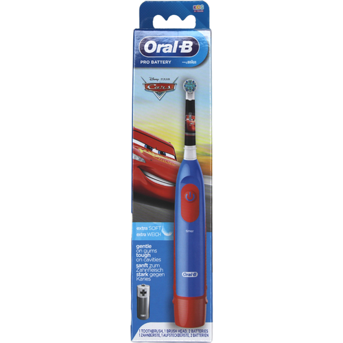 Электрическая зубная щетка Oral-B Pro Battery Extra Soft Тачки DB5.510.1K