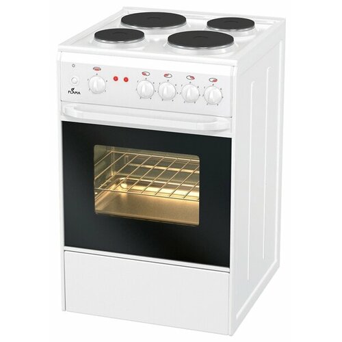 Электрическая плита Flama AE14010 50.5 см белый